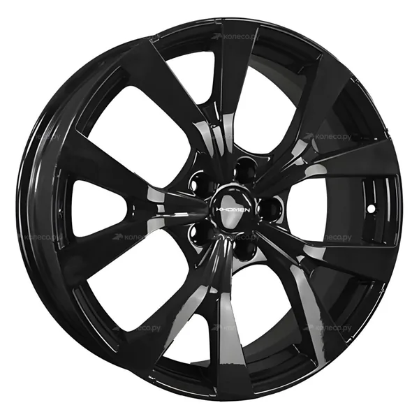 Khomen Wheels KHW1906 7J×19 5×114.3 ET51 DIA 67,1 Чёрный глянцевый (Black)
