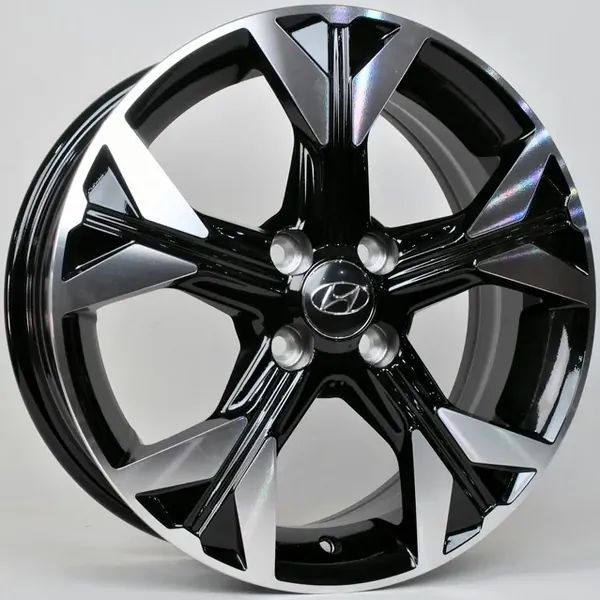 XN-5125 BMF 6,5J×16 4×100 ET44 DIA 54,1 Чёрный с полированной лицевой частью