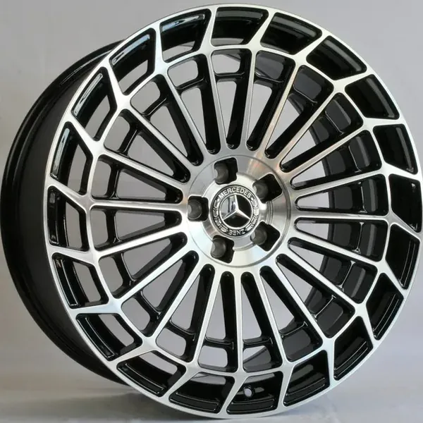 ANZ-3140 BMF 10J×21 5×112 ET45 DIA 66,45 Чёрный с полированной лицевой частью