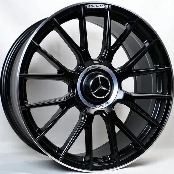 XN-1622 Matte BML 9,5J×19 5×112 ET43 DIA 66,45 Чёрный с фрезеровкой