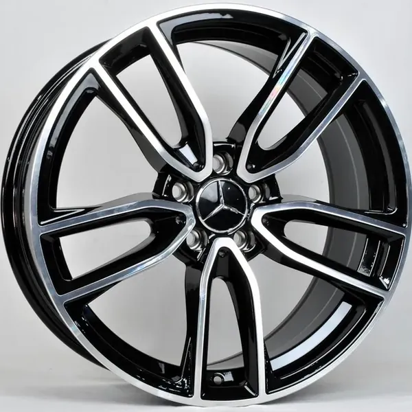 TS-5505 BMF 9,5J×20 5×112 ET38 DIA 66,45 Чёрный с полированной лицевой частью