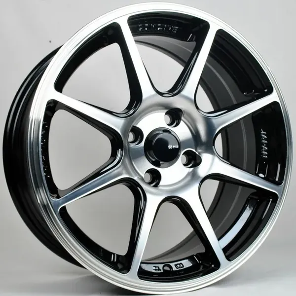 TS-8032 BMF 7J×16 4×100 ET38 DIA 67 Чёрный с полированной лицевой частью