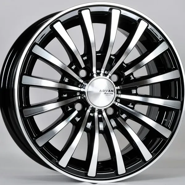ZB-1060 BMF 5,5J×13 4×98 ET30 DIA 58,5 Чёрный с полированной лицевой частью