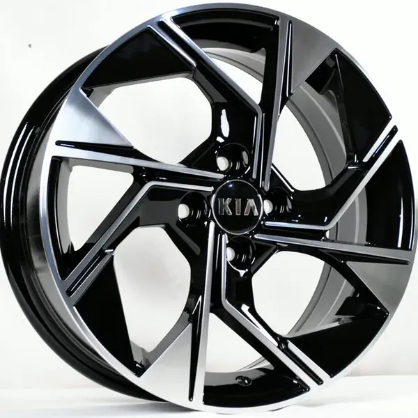 PW-1265 BMF 6,5J×16 4×100 ET40 DIA 54,1 Чёрный с полированной лицевой частью