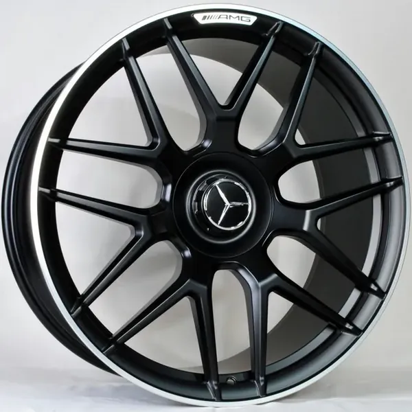 TS-095 Matt BML 9J×21 5×112 ET35 DIA 66,45 Чёрный с фрезеровкой