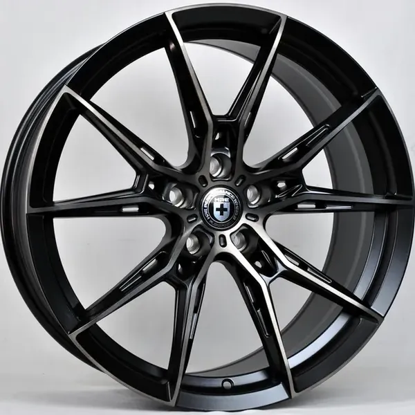 XN-5158 Matte BMF Dark Varnish 8,5J×19 5×112 ET25 DIA 66,45 Чёрный с полированной лицевой частью