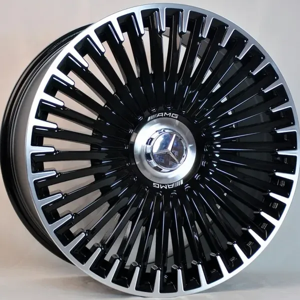 ANZ-3286 R) BMF 10J×21 5×112 ET44 DIA 66,45 Чёрный с полированной лицевой частью