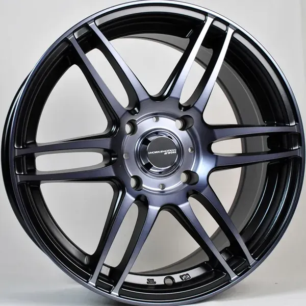 TS-6016 BMF Grey Varnish 7J×16 4×114.3 ET40 DIA 67,1 Чёрный с полированной лицевой частью
