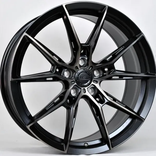 XN-5158 Matte BMF Dark Varnish 8,5J×19 5×114.3 ET38 DIA 67 Чёрный с полированной лицевой частью