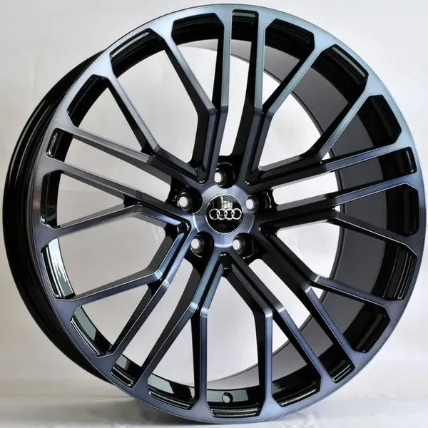 TS-0410 BMF DV 9,5J×22 5×112 ET20 DIA 66,45 Чёрный с полированной лицевой частью