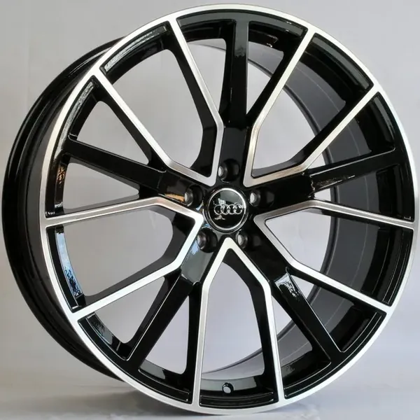 TS-5348 BMF 9J×21 5×112 ET30 DIA 66,45 Чёрный с полированной лицевой частью