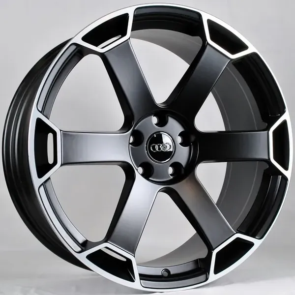 TS-6149 Matte BMF 9J×20 5×112 ET30 DIA 66,6 Чёрный с полированной лицевой частью