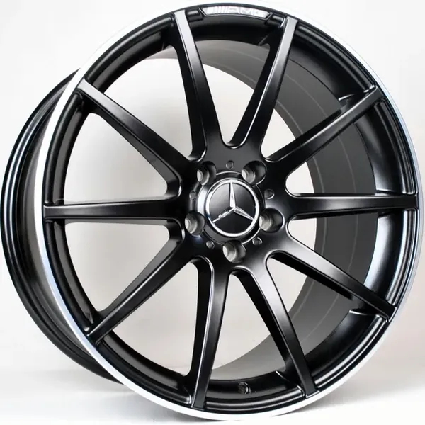TS-1092 Matte BML 9,5J×19 5×112 ET42 DIA 66,45 Чёрный с фрезеровкой