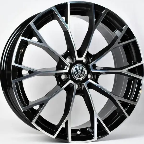 TS-5686 BMF 7J×17 5×112 ET38 DIA 57 Чёрный с полированной лицевой частью